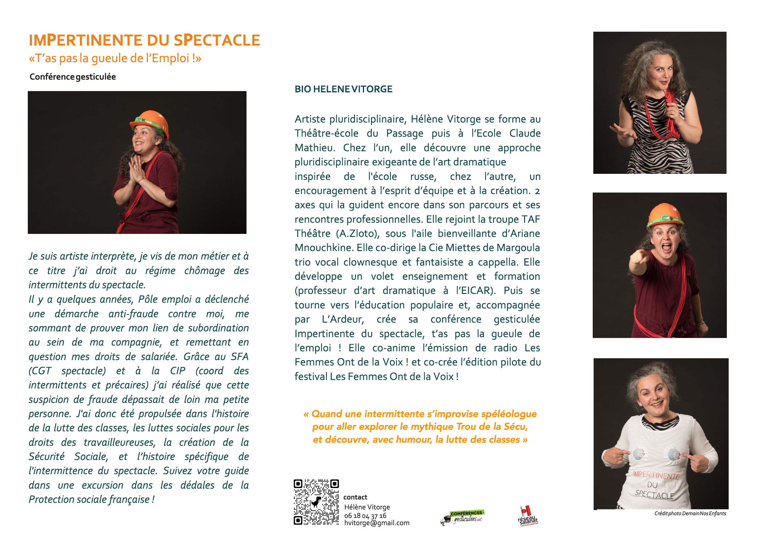 Tract “Impertinente du spectacle”